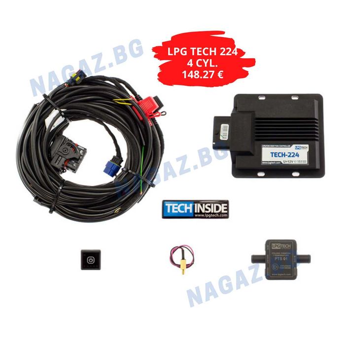 НОВ!Газов инжекцион 4cyl. LPG TECH-204/gazov injekcion LPG TECH-224