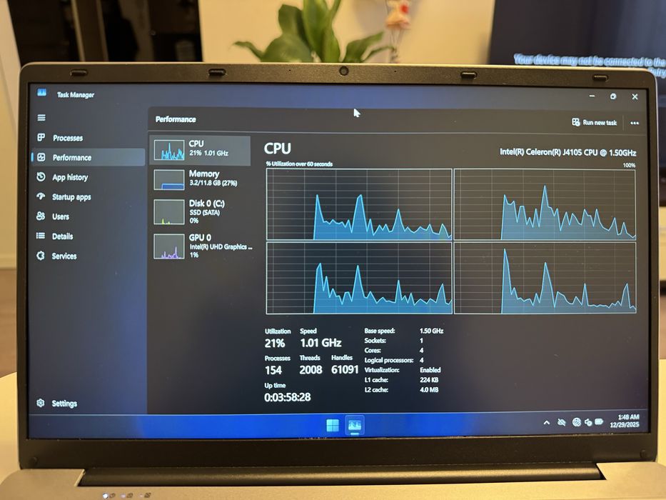 Laptop Jumper EZbook S5 - Intel Celeron J4105, 12GB RAM, 256GB SSD