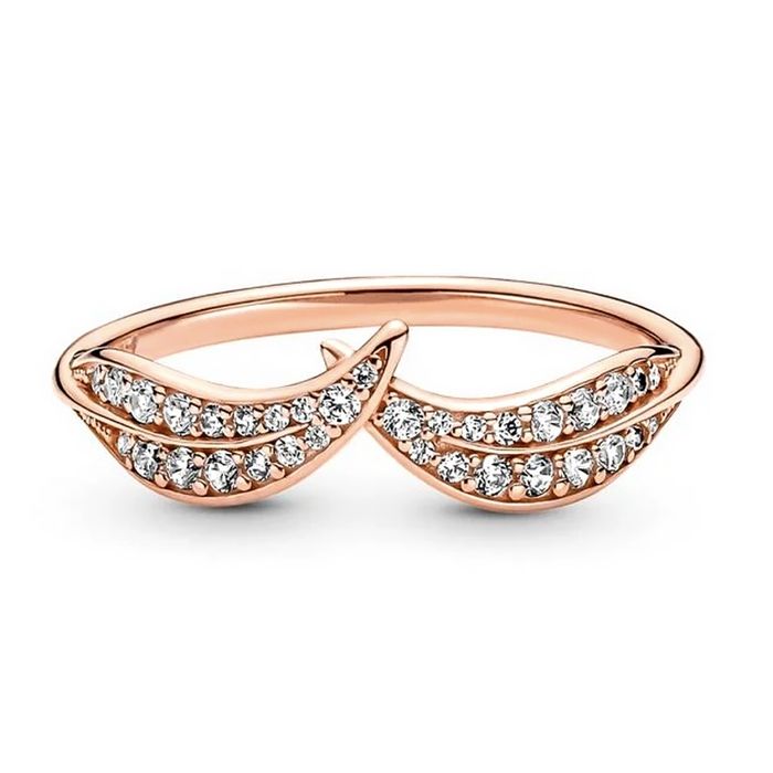 Кольцо Pandora «Блестящие листья»