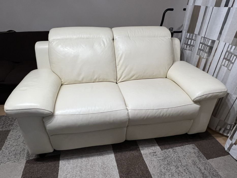 Canapea 2 locuri electrica cu recliner Mobexpert