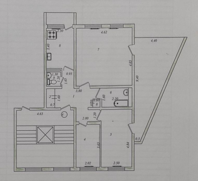 3 хонали Уй Сотилади.