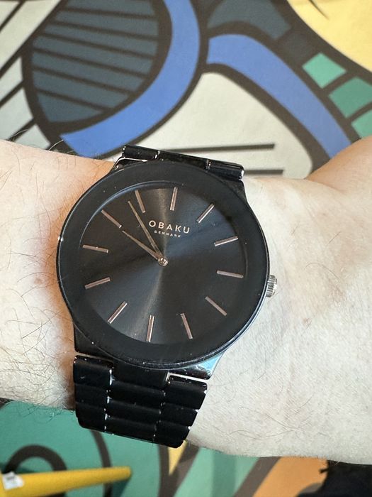 Ceas Obaku, ceramic, safir, 42mm