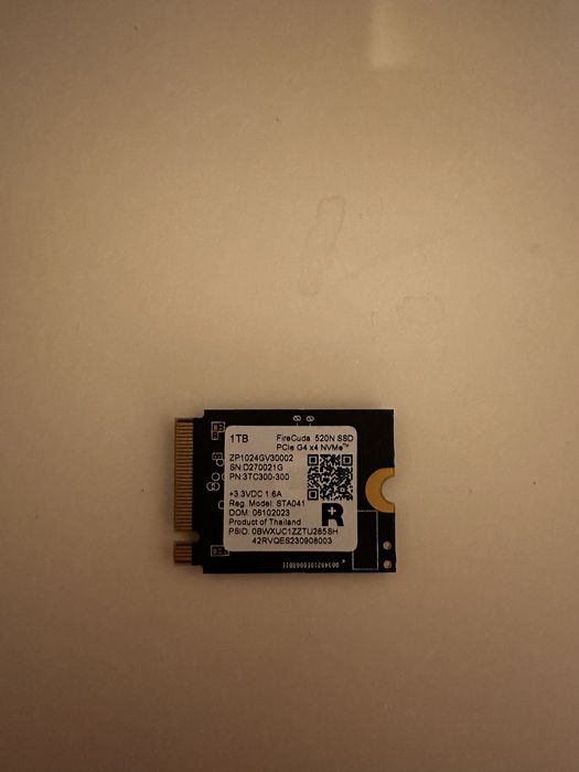 SSD) Seagate FireCuda 520N 1TB M.2 2230 PCIe 4.0 NVMe
