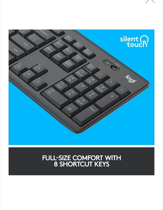 tastatura si mouse Logitech MK295 Silent, layout US INTL, Graphite