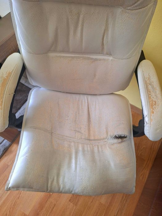 Scaun de birou ergonomic, Alb – (Preț redus)