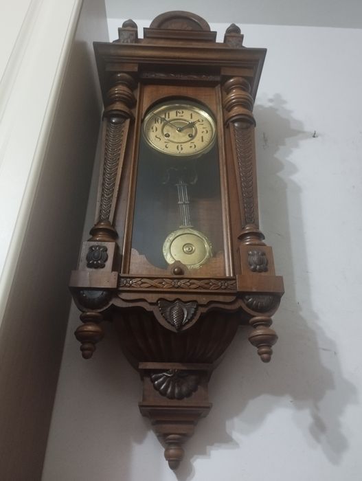Ceas pendula de perete Junghans 1917 cu pendul