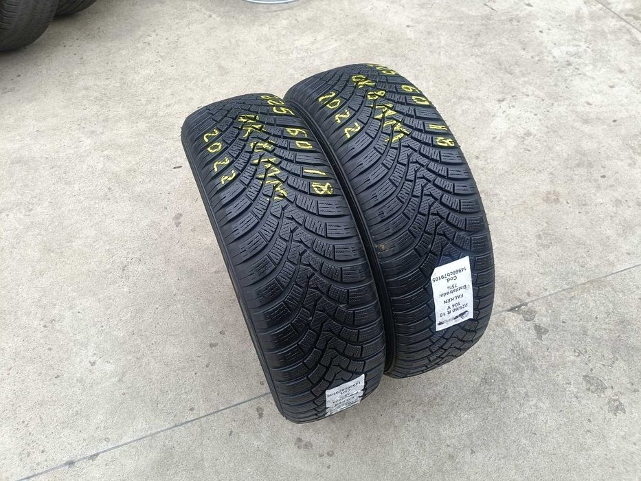 Doua anvelope iarna 225 60 18 falken eurowinter HS01 suv 8 mm 2022
