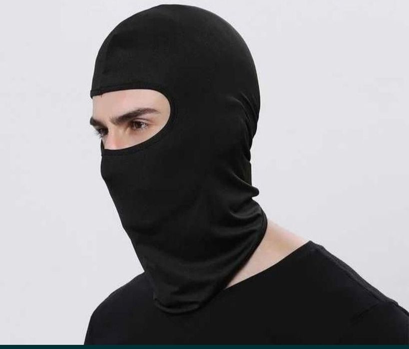 1+1 Mască moto cagulă moto pentru cască moto neagra