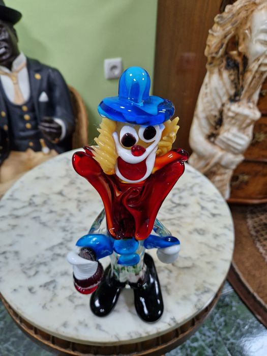 Murano фигура италианска статуетка клоун стъкло