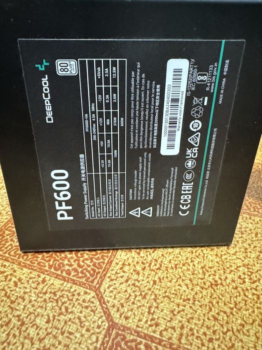 Блок питание deepcool pf 600w +80