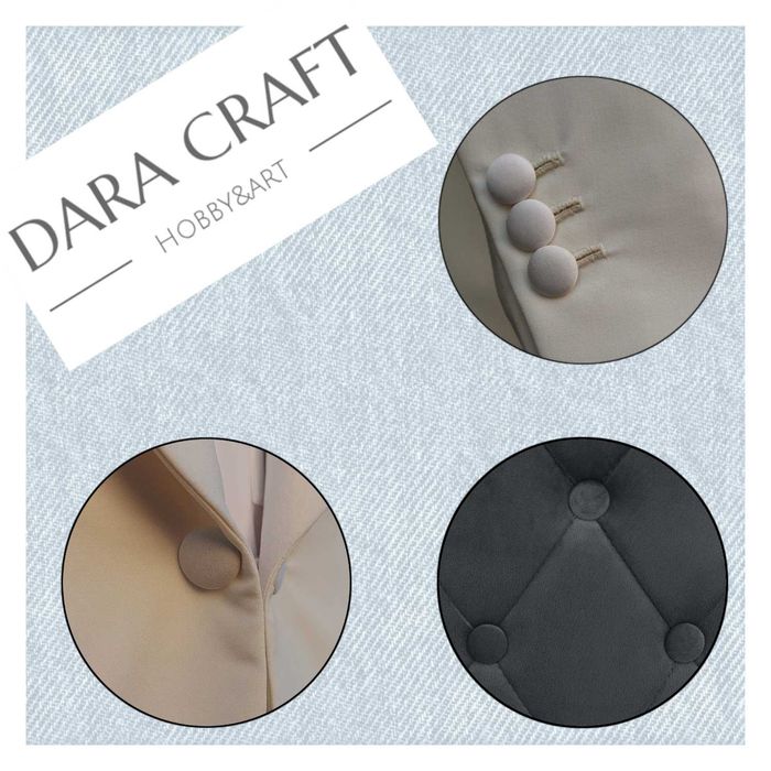 Тапицерска преса+матрица за обличане на копчета+50бр ПВЦ заготовки