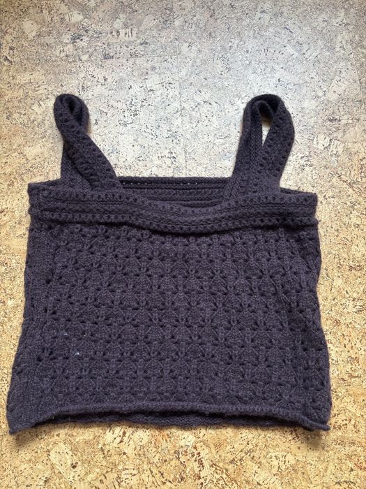 Top crosetat din lana si casmir