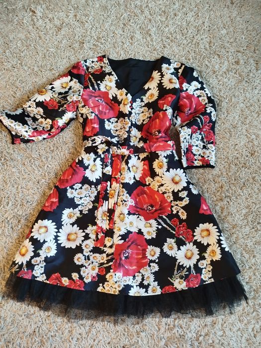 Рокля от тафта, немачкаем плат