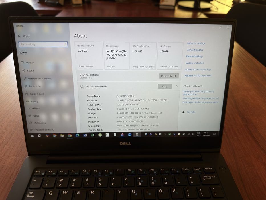 Dell Latitude 7370 13" Touch screen