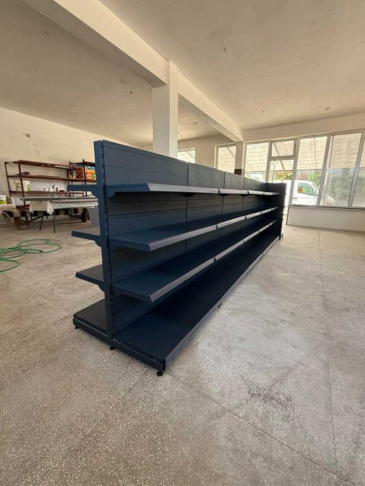 Стелажи за магазини в тъмно сив мат - НОВИ/ДОСТЪПНИ ЦЕНИ