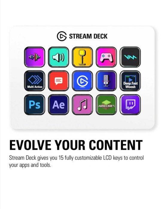 Controler Elgato Stream Deck MK.2, 15 Customizable LCD Keys