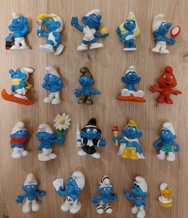 Колекционерски фигурки Смърф, made in Western Germany.