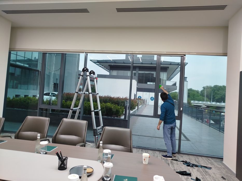 Тонировка матовый пленка офис ва здания ойналарига любая сложность