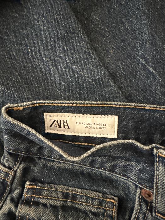 Zara тъмно сини дънки 42/Xl размер