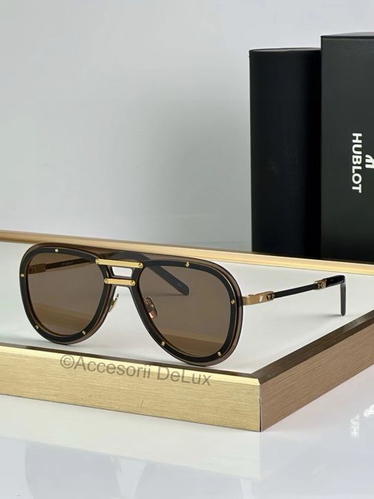Ochelari de Soare Hublot H007 Noi Full Box [Verificare Colet] Gold