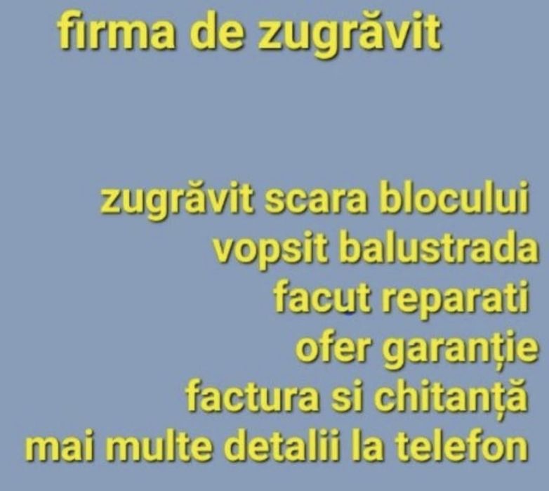 Firma de curățenie,firma de construcții,firma de spații verzi