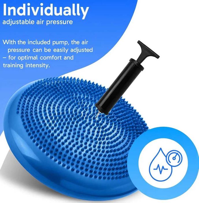 Perna de echilibru cu pompa inclusa disc balans 32 cm albastru