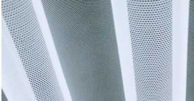 Ефирна тюл завеса в бял цвят