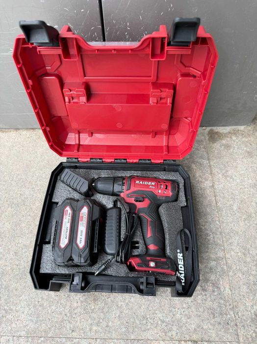 R20 Ъглошлайф акум.безчетков Ø125mm 4Ah в куф. RDP-PBAG20Set /  R20 Бормашина акум.