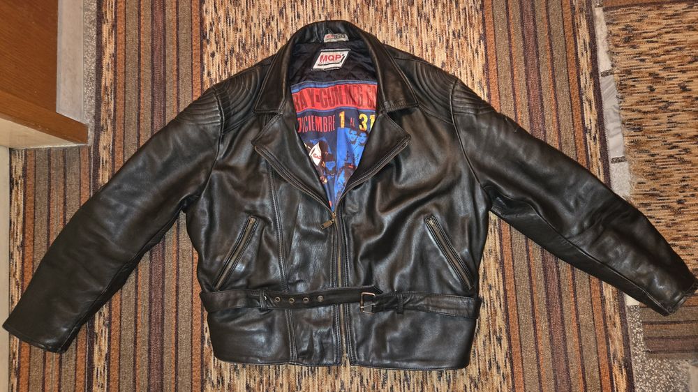 Кожено мото яке тип рокерско (рокерия) от естествена кожа