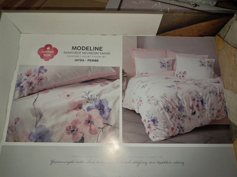 Комплект постеельного белья Cotton Box Modeline Jayda Pembe - Новый