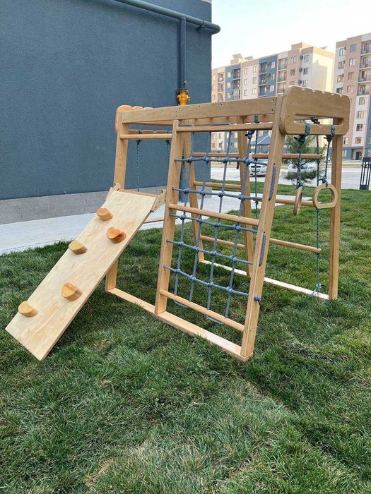 Шведская стенка, турник, качели в комплексе "Baby-малыш" от Turnik.uz