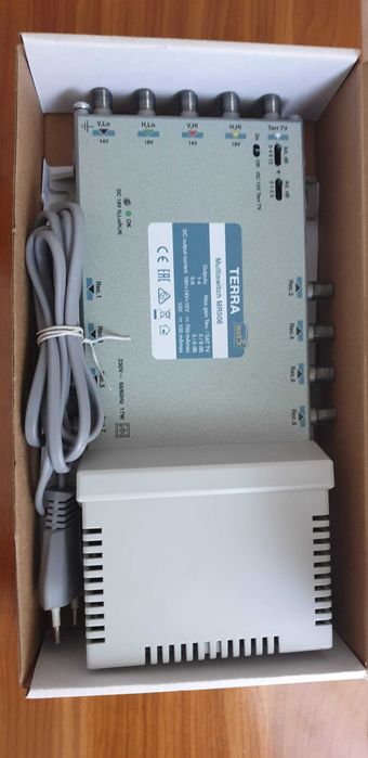 Multiswitch terra NOU, 4/5 întrări VL,HL,VH,HH, CU 8 ieșiri