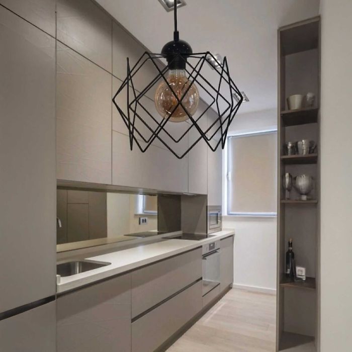 Полилей метал, Multi square 25x25 см.(без стъкло)