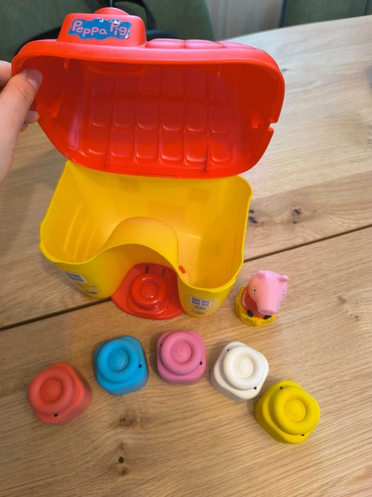 Set cuburi Soft Clemmy - Casuta Peppa Pig, 5 cuburi