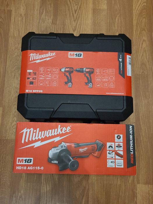 Milwaukee Set Autofiletante :  Percutie si Impact  + Flex(polidisc)