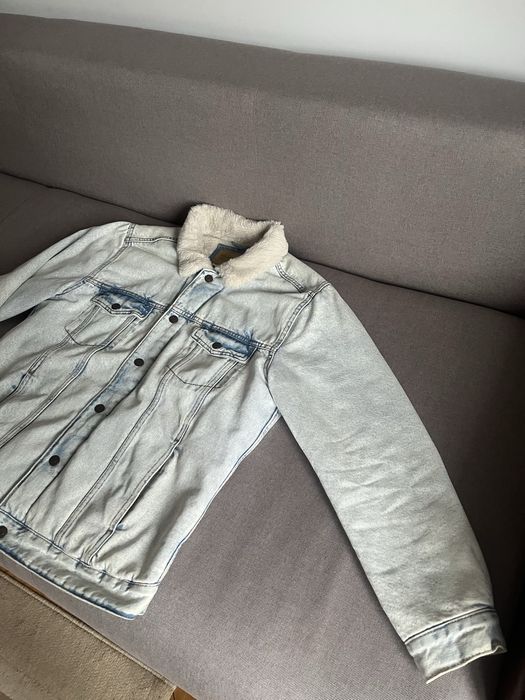 Geaca de blugi imblanita Pull & Bear