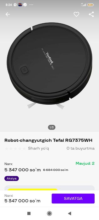 Robert pelisos sotiladi narxi 2 .5million yangi