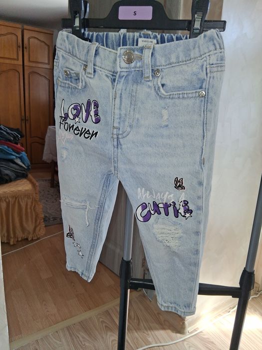 Blugi fetita 86 dar merg de la 74