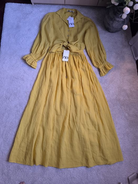 Set Zara cămașă și fustă
