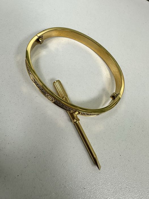 Bratara Love Cartier Full Diamond. Otel inoxidabil