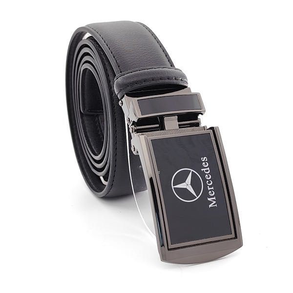 Марков Кожен Мъжки Колан Мерцедес-Черен