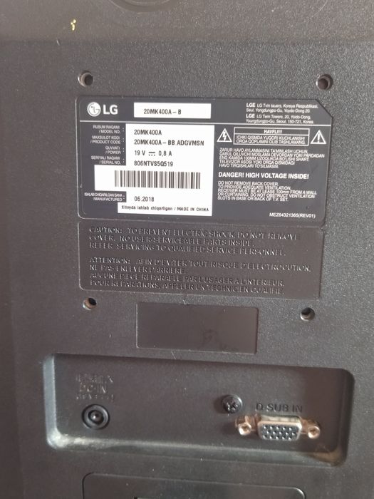 Manitor 20 dyumli LG