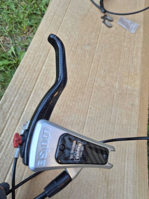 Set frane hidraulice Magura Louise, manete carbon, placute noi