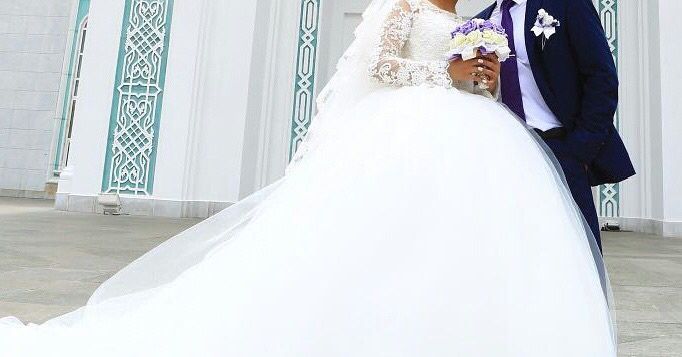 Шикарное свадебное платье