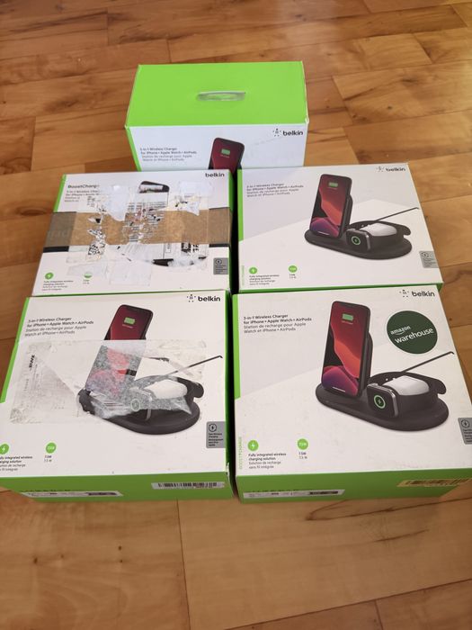 Incarcator wireless Belkin, Boost Charge, 3 in 1pentru iPhone