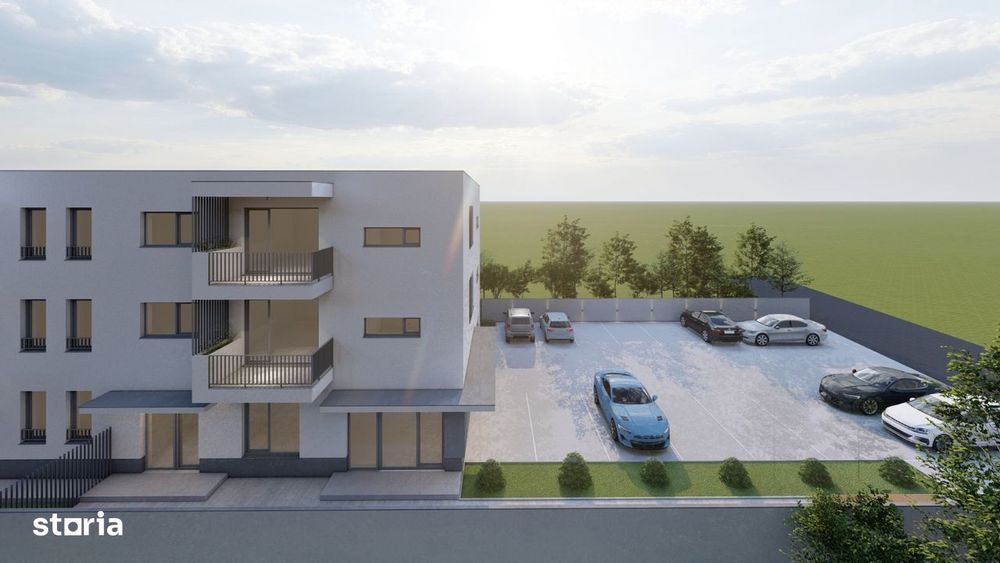 Popesti-Leordeni-Apartament 2 cam dec+gradina 34 mp si parcare inclusa