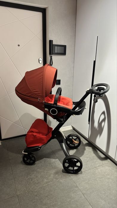 Stokke Explory limited edition цвет Бургунди На черной раме Оригинал!