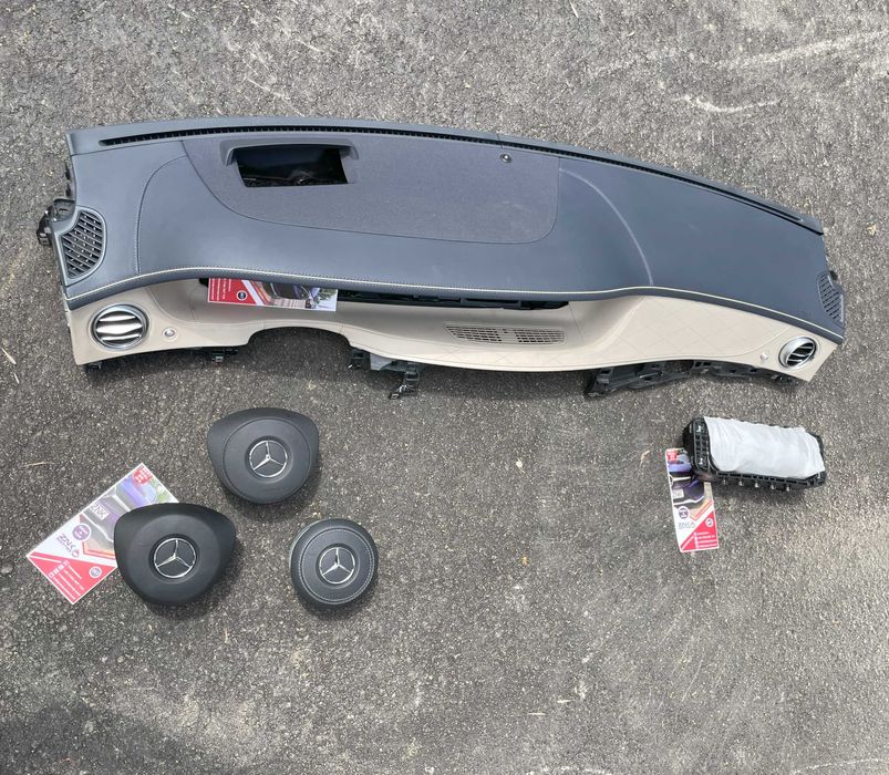 Mercedes Benz S Maybach plansa de bord HUD - kit airbag volan pasager