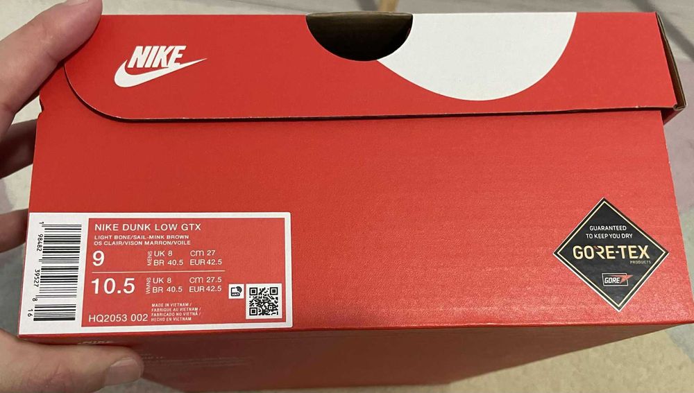 Маратонки Nike Dunk Low GORE-TEX - 42.5