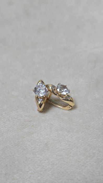 Серьги золотые ЖанТаС ломбард Астана